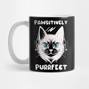 PAWSITIVELY PURRFECT CAT T SHIRT Mug